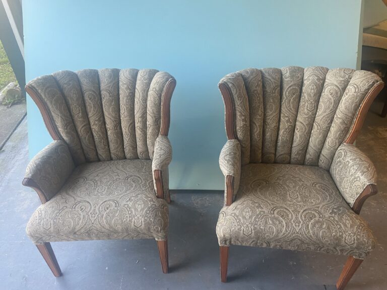 antique arm chair after